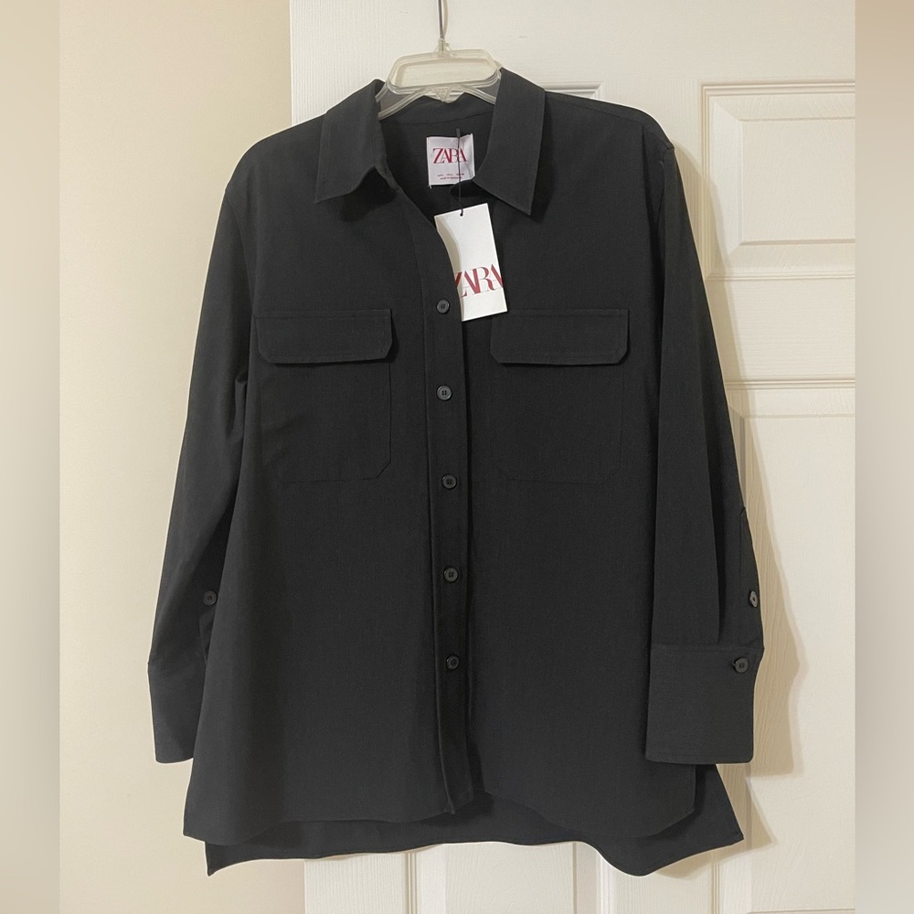 Zara button up blouse